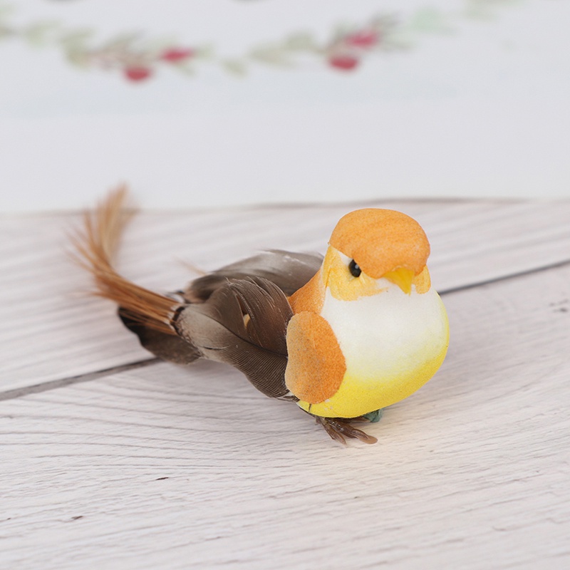 {LUCKID}1Pc Mini fake birds artificial foam feathers mini birds home party wedding decor