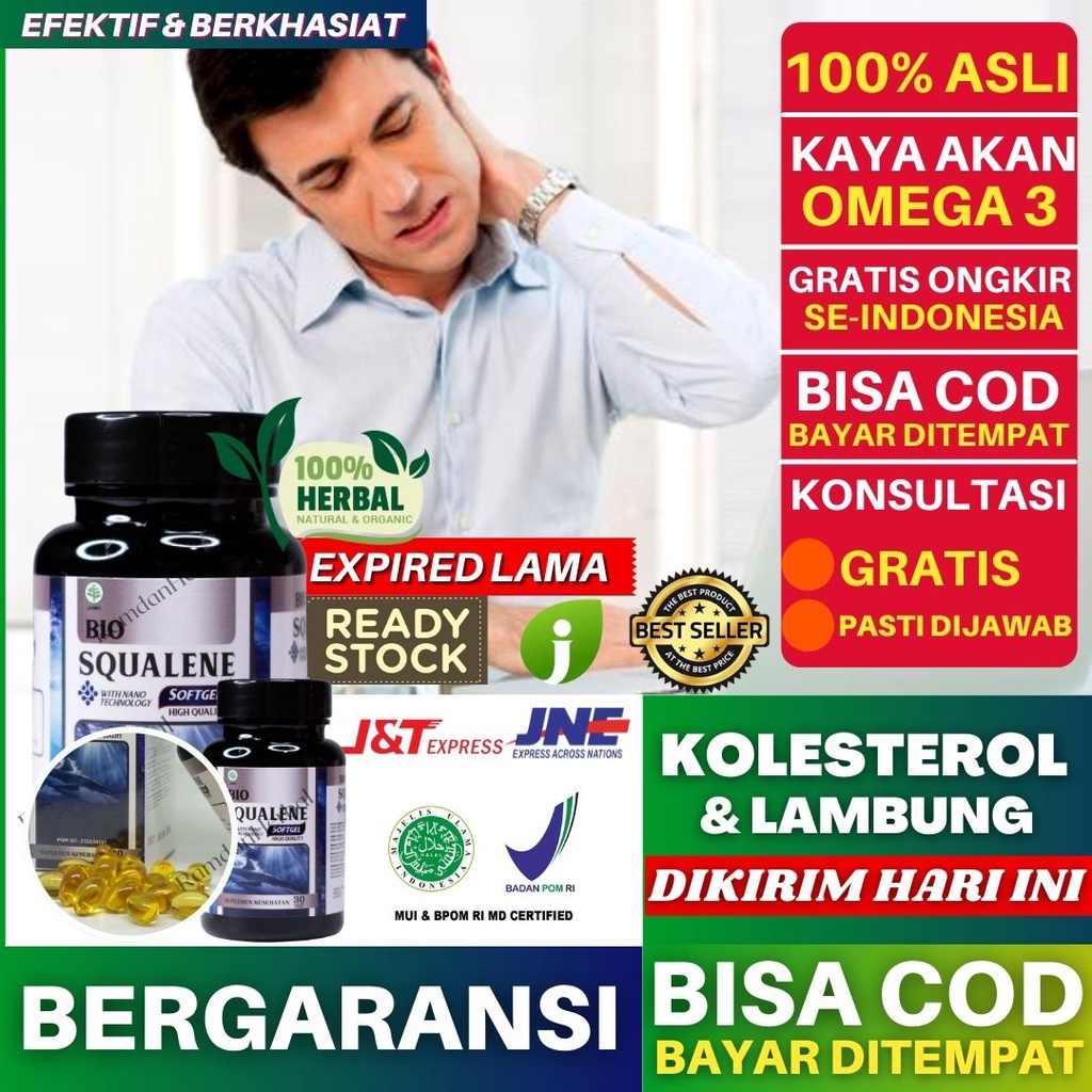 Jual Bio Squalene Obat Kolesterol Dan Lambung Sudah Bpom And Halal Mui