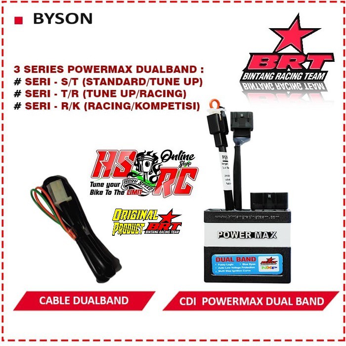 CDI Racing BRT POWER MAX Dual Band Yamaha BYSON Harian Balap Bore Up Tune Up Road Race CDI Byson