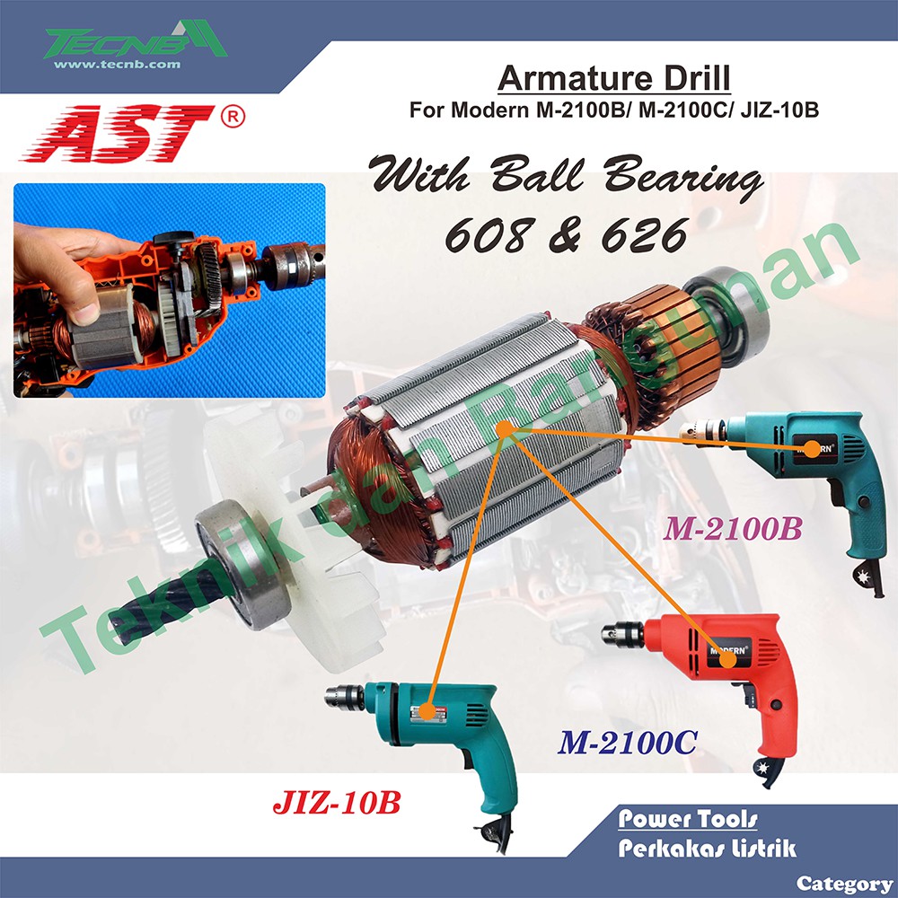 Armature/Angker Bor Modern M-2100B, M-2100C, JIZ-10B AST