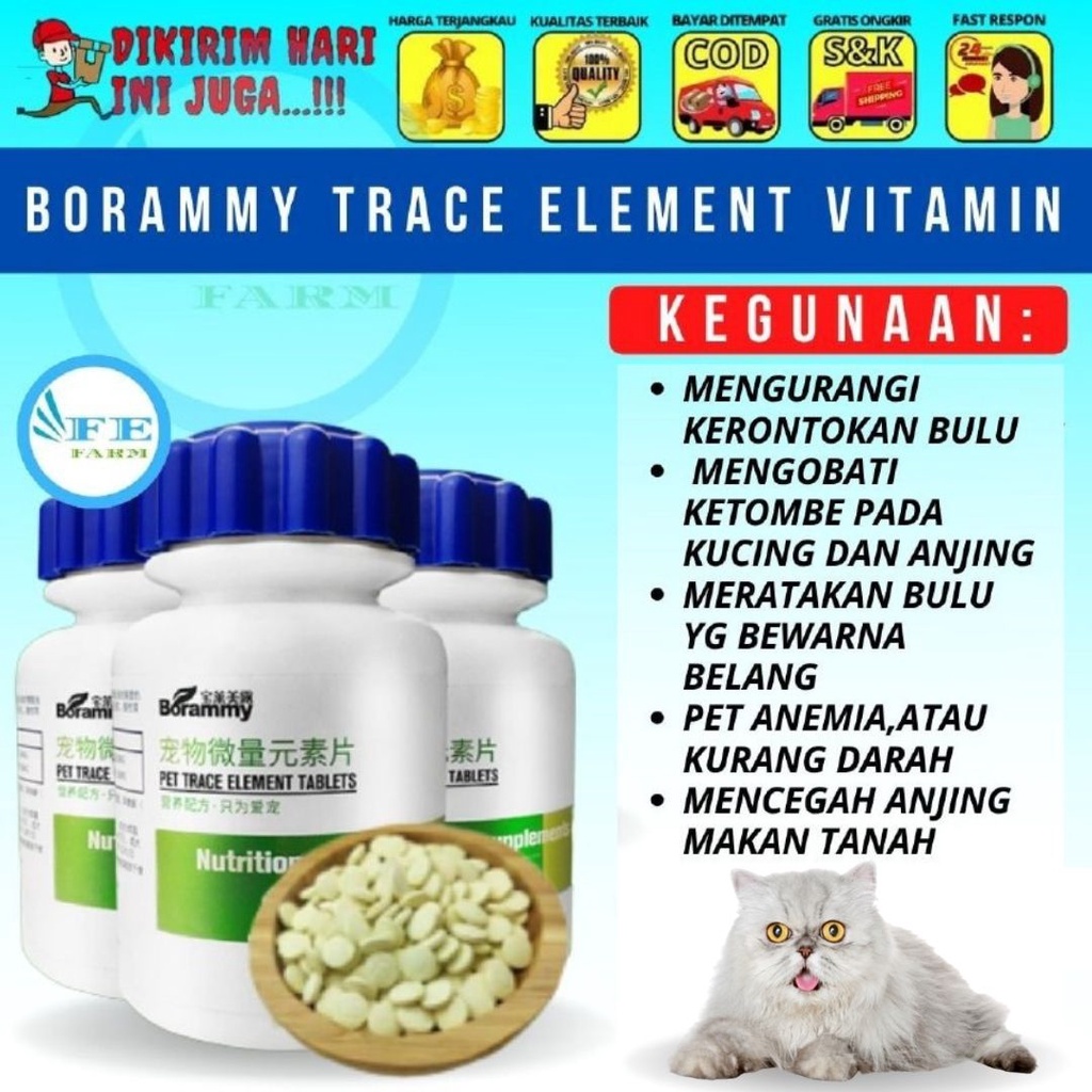 BORAMMY TRACE ELEMENT VITAMIN HARGA ECERAN FEFARM