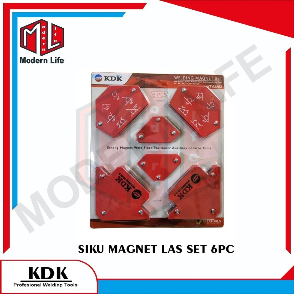 SIKU MAGNET LAS SET 6 PCS KDK / MAGNETIC WELDING HOLDER KDK SET 6PCS