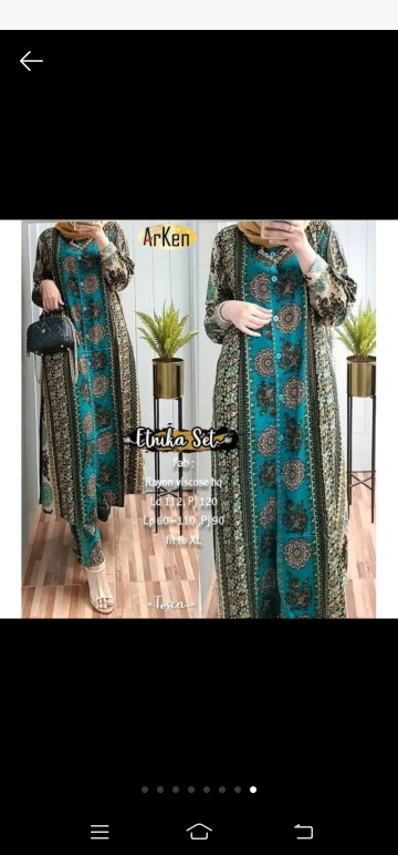 Setelan Rayon Viscose//etnika Set By Arken