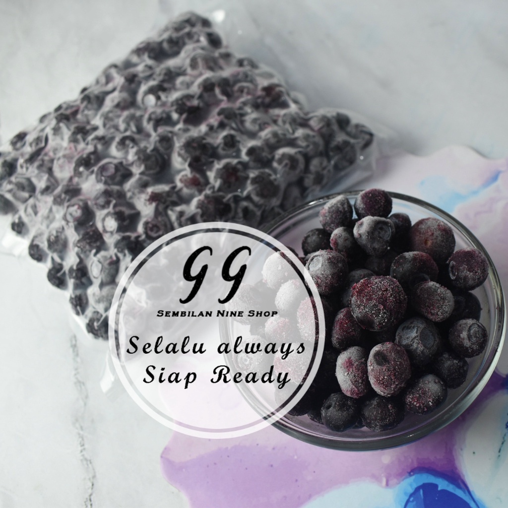 

Frozen BLUEBERRY IQF Import USA 500 Gram Frozen Fruit