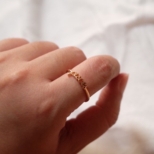 Ark.co - CINCIN Astrological / zodiac huruf letter ring