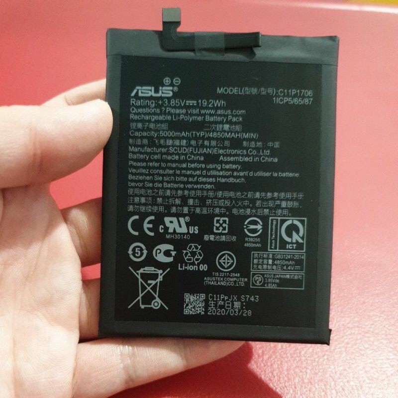 BATERAI ORIGINAL 100% ASUS ZENFONE MAX PRO M1 / ZENFONE MAX PRO M2 C11P1706 BATRE ORI HP