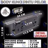 1 satu set handle pintu panjang 120cm 100cm 80cm pegangan pintu rumah minimalis gagang tarikan pintu kuputarung full stainless mewah