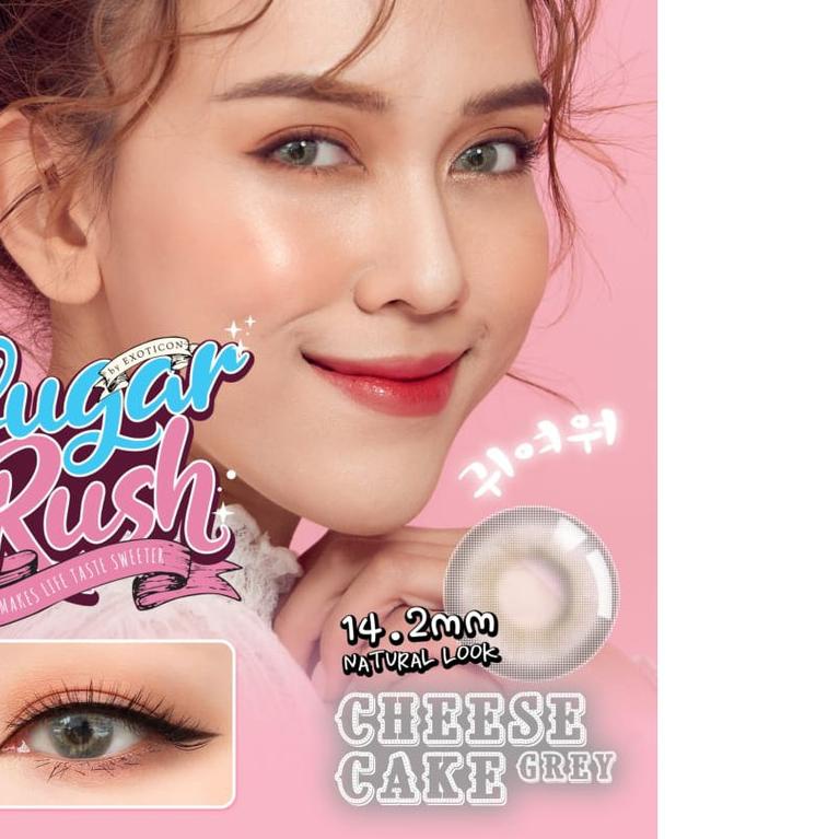 ➦ SOFTLENS SUGAR RUSH GREY MINUS -0.50 S/D -10.00 / CHEESE CAKE GREY ֍