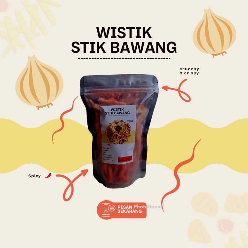 

Stik Bawang / Keripik Bawang/Kue bawang (Balado)