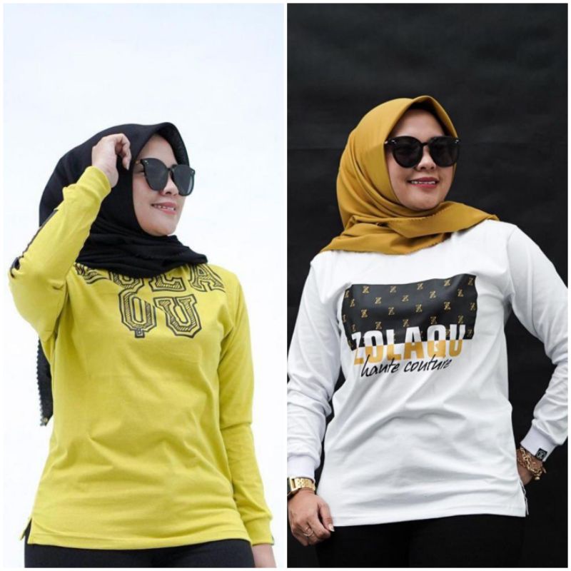 KAOS ZOLAQU 100% ORIGINAL TERBARU TERLARIS MERAH, PUTIH, NAVY,  UNGU, KUNING MANGGA, TEAROSE