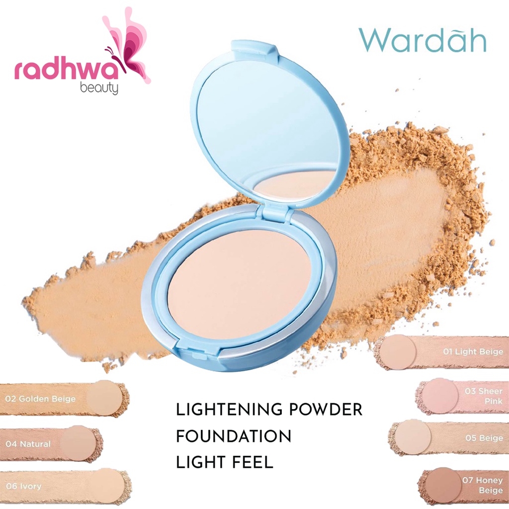 Wardah Lightening Powder Foundation Light Feel - Bedak Padat Yang Mencerahkan Dengan Hasil Natural