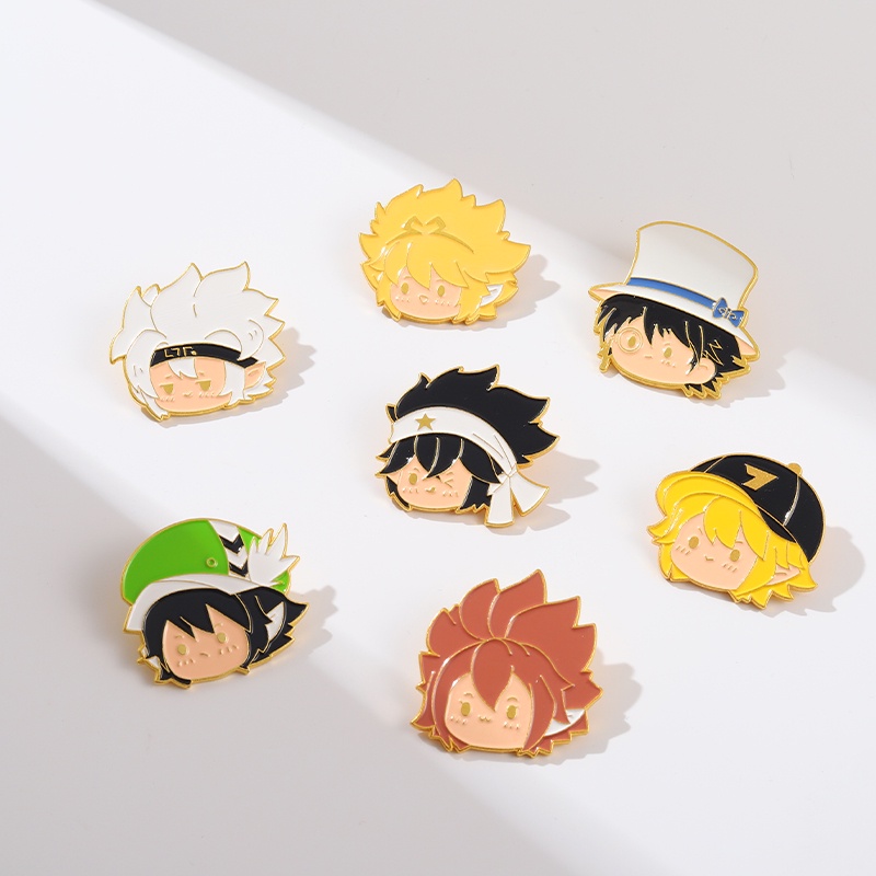 Bros Pin Enamel Bentuk Karakter Kartun Anime Jepang Untuk Hadiah