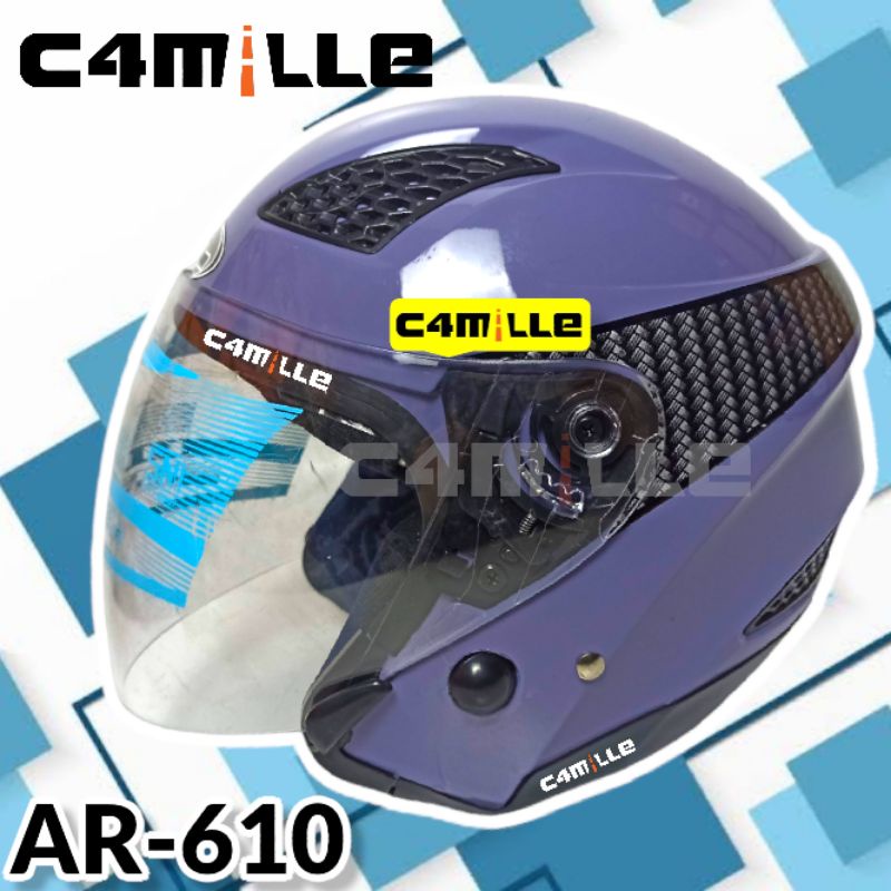 HELM ARL MODEL ZEUS POLOS PURPLE LILAC HALF FACE