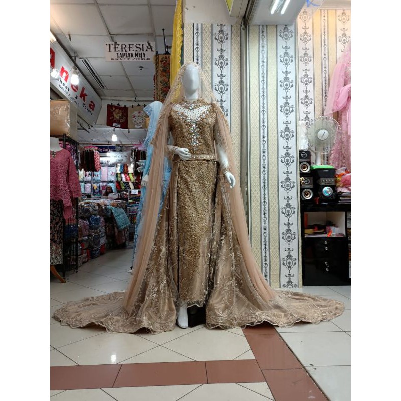 baju pengantin slim mewah full payet