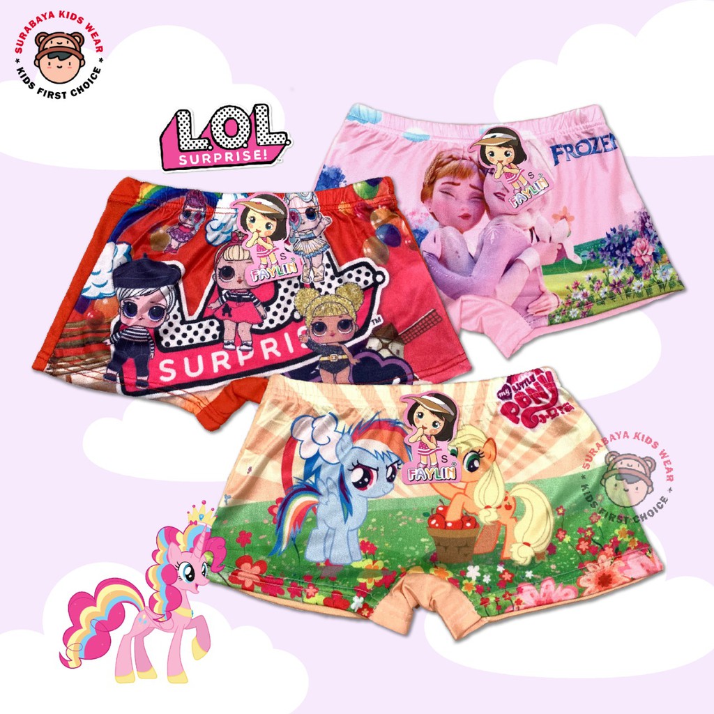 Boxer / Celana Dalam Anak Perempuan Merk Faylin