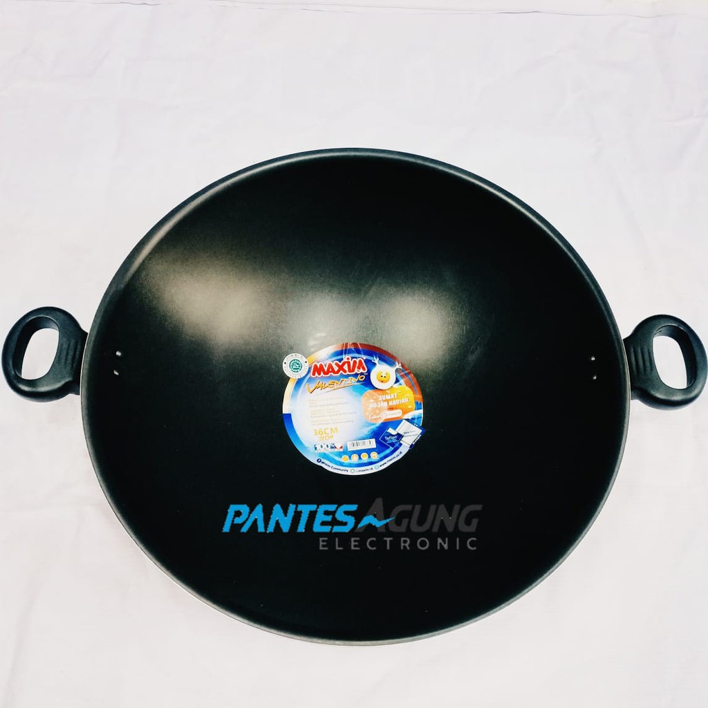 Maxim Valentino Wok Teflon 30cm &amp; 36 cm Wajan Penggorengan