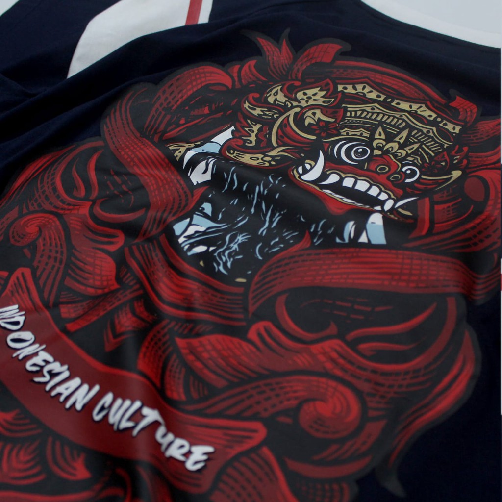 T-Shirt Two Colour PSHT Mural Barong Dark Navy