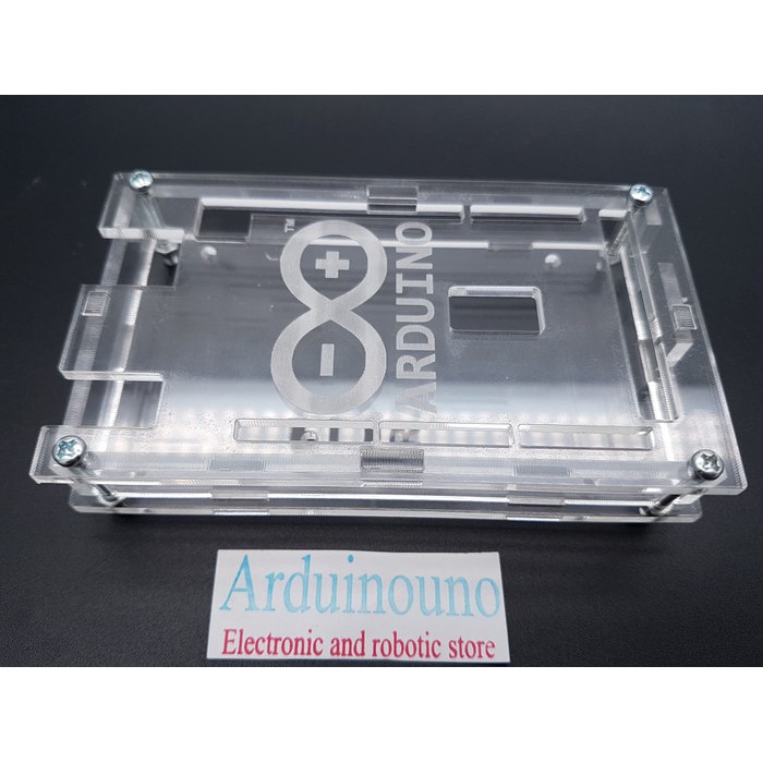 Premium Transparent Box Case acrylic case Arduino Mega 2560 with logo