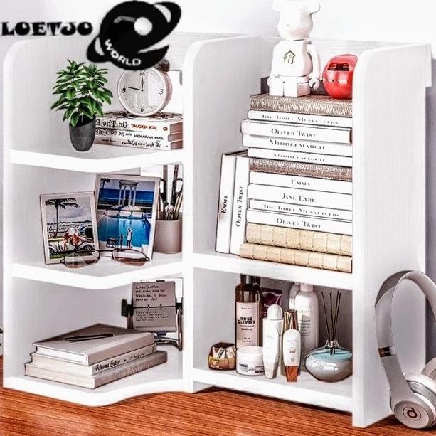 Diskon Bedside desk table Rak buku kayu meja serbaguna Atk kantor 933 Diskon