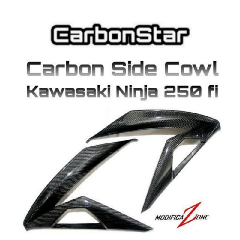 Carbonstar Side Cowl Carbon Kawasaki Ninja250Fi