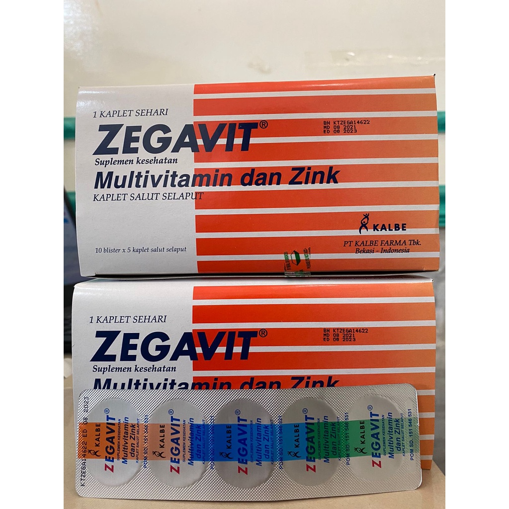 Zegavit Tablet Perstrip isi 5 tablet/ Multivitamin