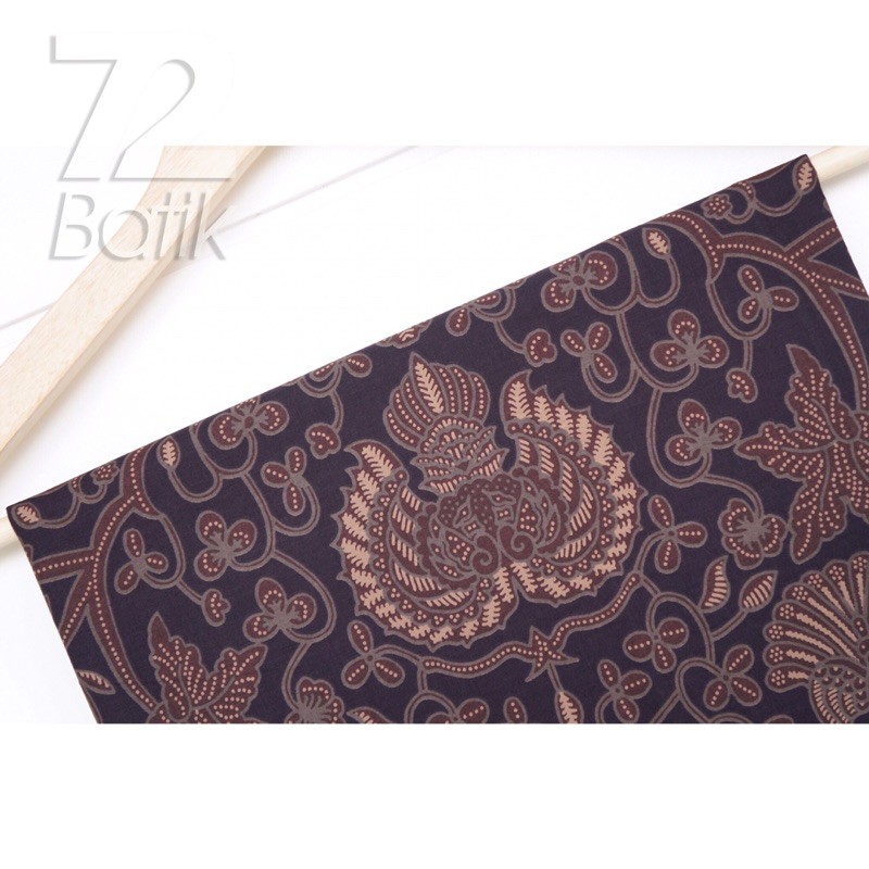 KAIN BATIK PREMIUM Bahan Katun Warna Hitam Item Coklat Choklat 723175 Cap 72 Jarik Jarit Samping Kebat Panjang Batik Katun Modern Premium Bahan Seragam Batik Pernikahan Kantor Keluarga Murah Kamen Jadi Batik Bali Lembaran