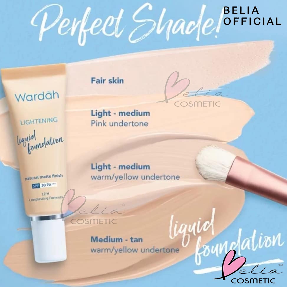 ❤ BELIA ❤ Wardah Lightening Liquid Foundation BPOM Halal