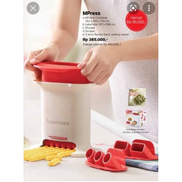 M press Tupperware
