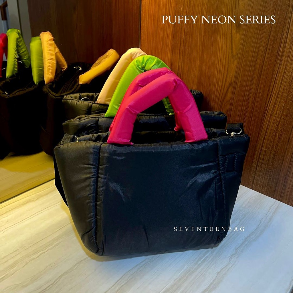 PUFFY NEON SERIES l TAS SELEMPANG WANITA - SEVENTEENBAGS SVN17272