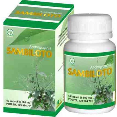 Kapsul SAMBILOTO Toga Nusantara | Obat Herbal Diabetes isi 50 Kapsul ORIGINAL