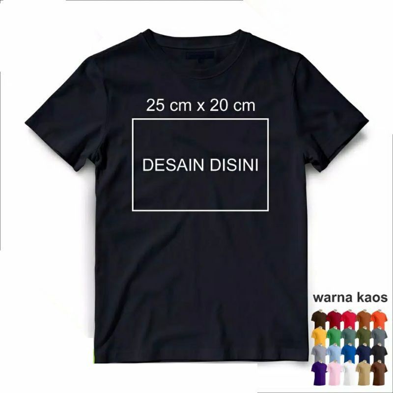 Baju Kaos Custum DTF Suka suka gambar anda