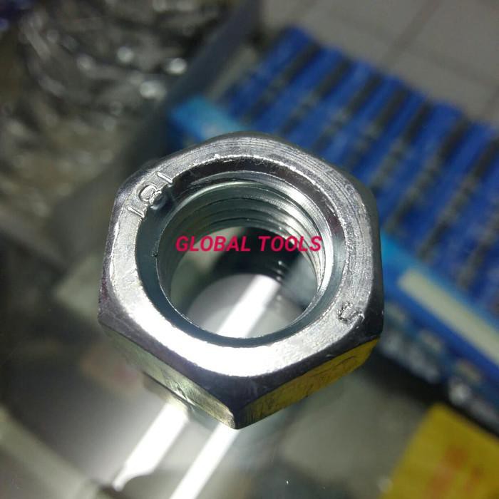 Harga Turun  Mur Putih m22 mur 22mm mur besar mur galvanized 4.6 m22 hexagonal nut Tools Baut