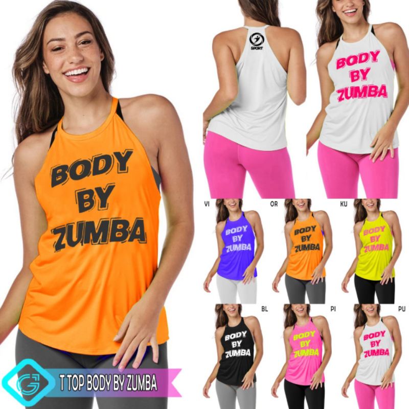 TOP BODY ZUMBA / TANGTOP SINGLET / BLUSA GEVSPORTWEAR BAJU SENAM ZUMBA AEROBIC