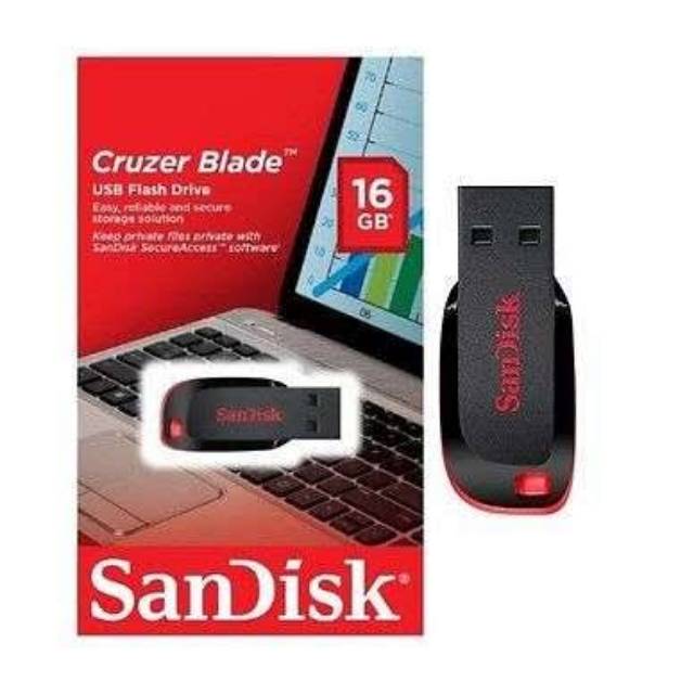 FLASHDISK SANDISK CRUZER BLADE 16GB ORIGINAL 100%