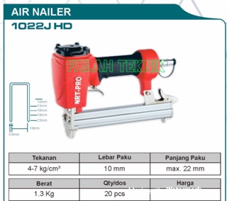 Mesin Paku Tembak Air Nailer NRT PRO TYPE 1022J model U