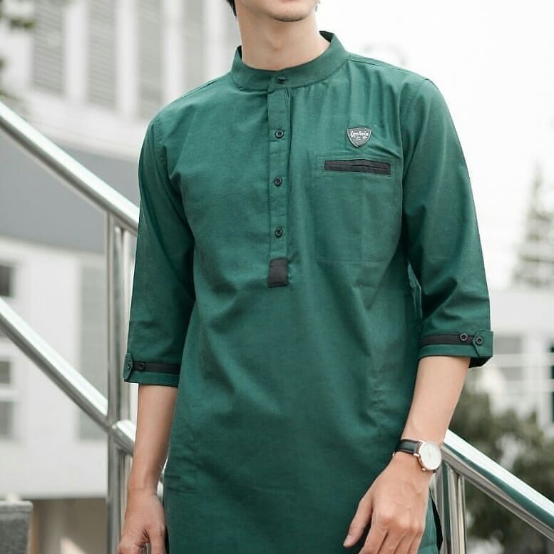 kurta pakistan/ koko pakistan/ baju koko lengan panjang pria