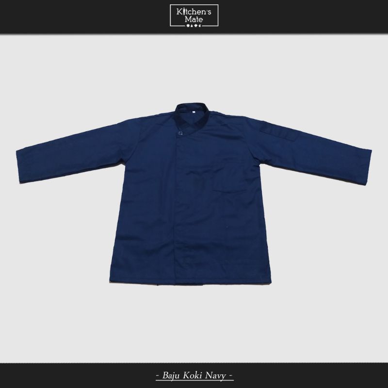 Baju Koki Navy ( Baju Chef / Lengan Panjang )