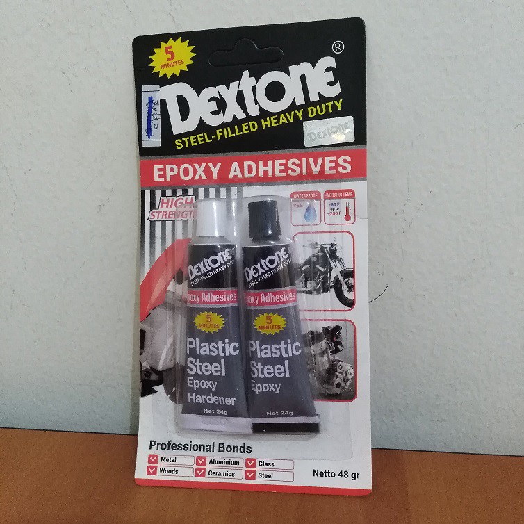

Lem Besi / Lem Serbaguna / Super Glue Dextone 5minutes 48 gram