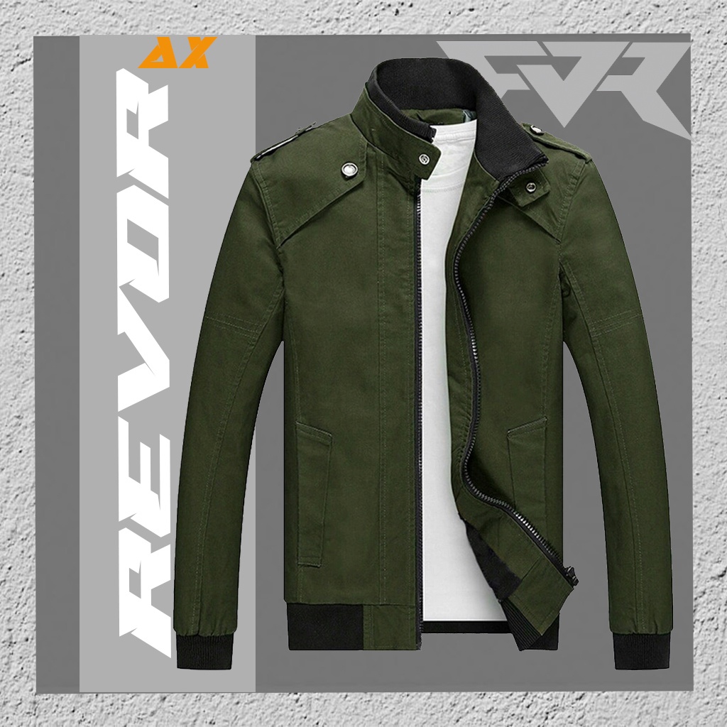 Revor AX Jaket Motor Kanvas Premium