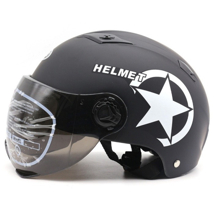 Helm Sepeda Skuter Motor Elektrik Half Face ZORO black