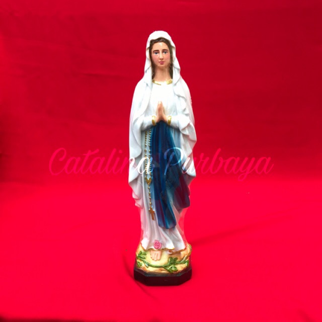 Patung bunda Maria Lourdes 30cm