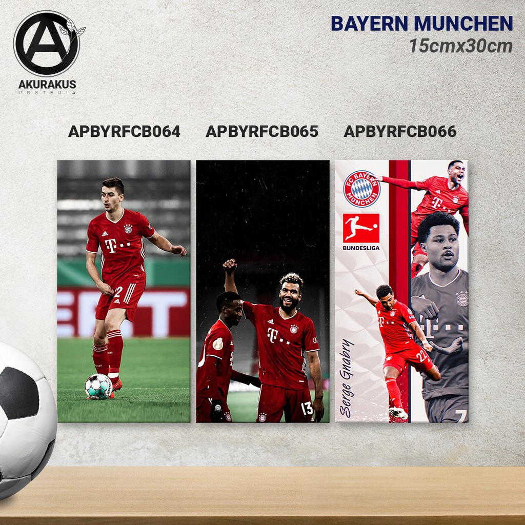WALL DECOR HIASAN DINDING POSTER BAYERN MUNCHEN FC APBYRFCB064-066