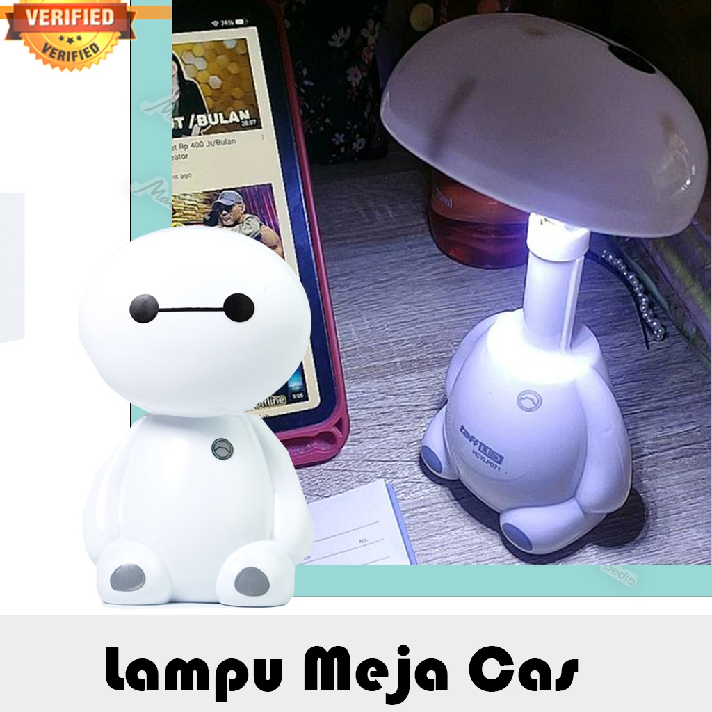 SH8 Lampu Belajar / Baca / Meja LED Karakter Kartun Baymax Rechargable  Lampu Hias Belajar LED Meja Kartun Baymax TIAN KONG HCYLP071 White NEW