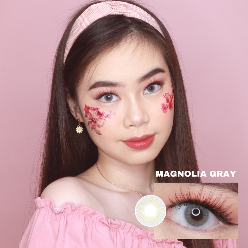 EYEMAZING Softlens - MAGNOLIA Gray / Grey / Abu Minus Beda Minus