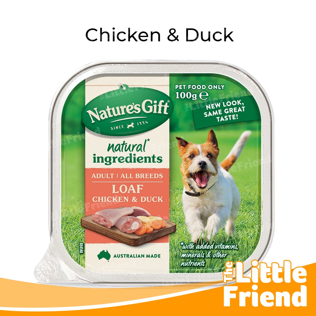 Makanan Basah Favorit Anjing Wet Dog Food Nature's Gift Gourmet 100gr Tray