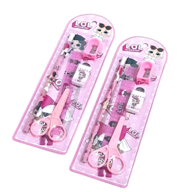 

Study Alat tulis Set LOL 5 in 1 cocok utk hadiah Ultah Goddie Bag