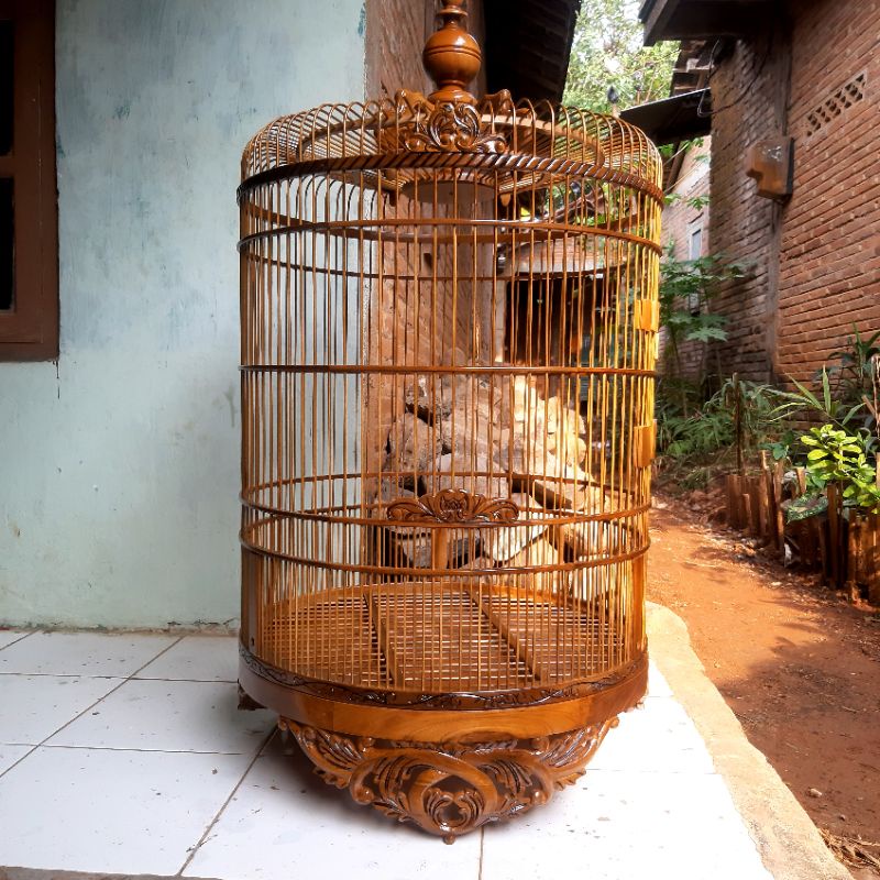 Sangkar Burung/Sangkar Murai Batu/Sangkar Ukir jati Jepara