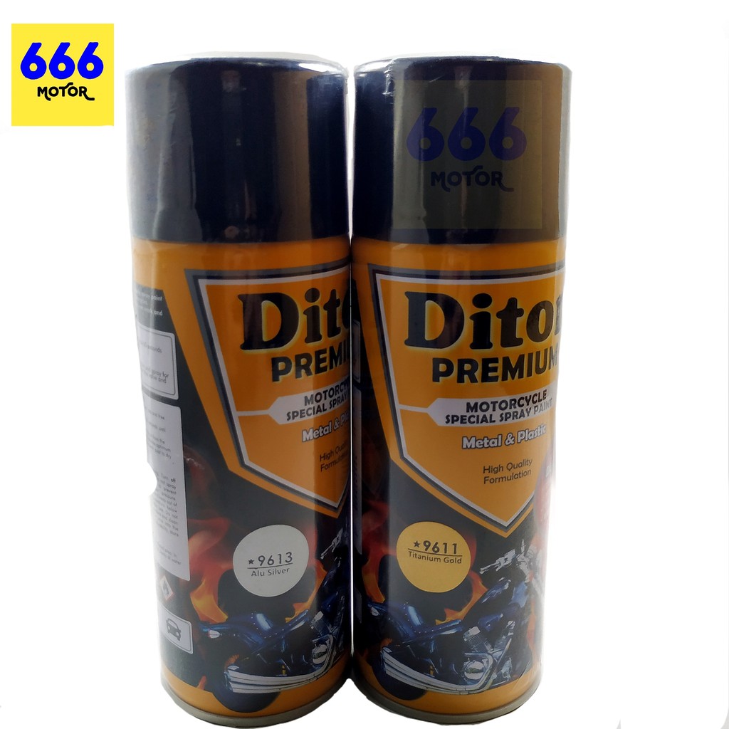 666MOTOR CAT SEMPROT DITON ALU SILVER, TITANIUM GOLD PREMIUM *