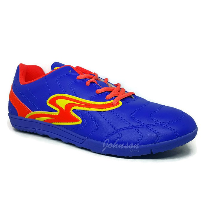 [ Johnson Shoes ] Sepatu Futsal SPEED - FUTSALA MANCHESTER 01 Biru / Orange ORIGINAL bukan SPECS