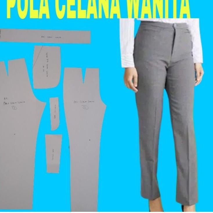 ❉ pola celana kerja wanita,pola celana wanita Ω